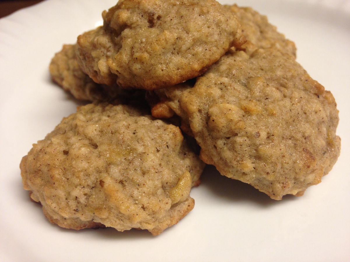 Banana Oatmeal Walnut&nbsp;Cookies