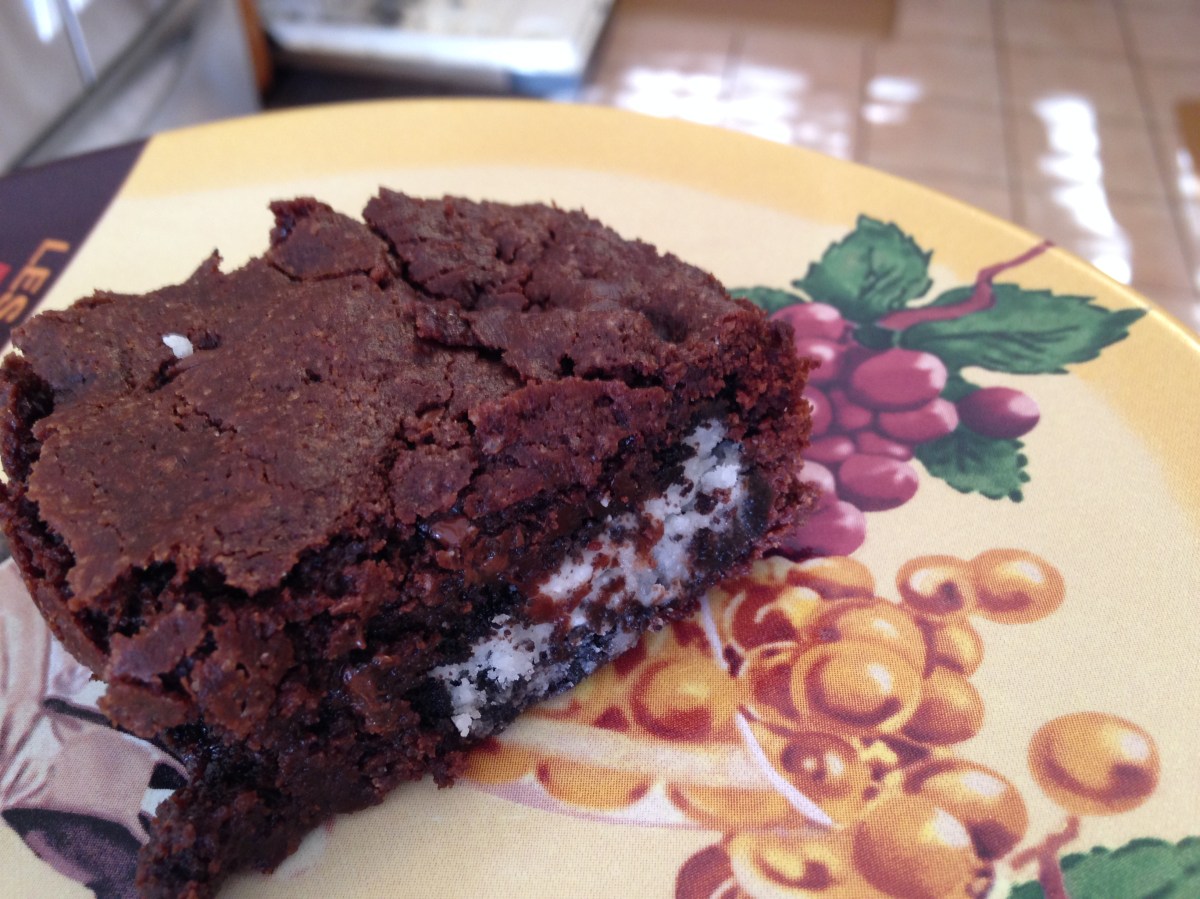 Glutino-Stuffed Brownie