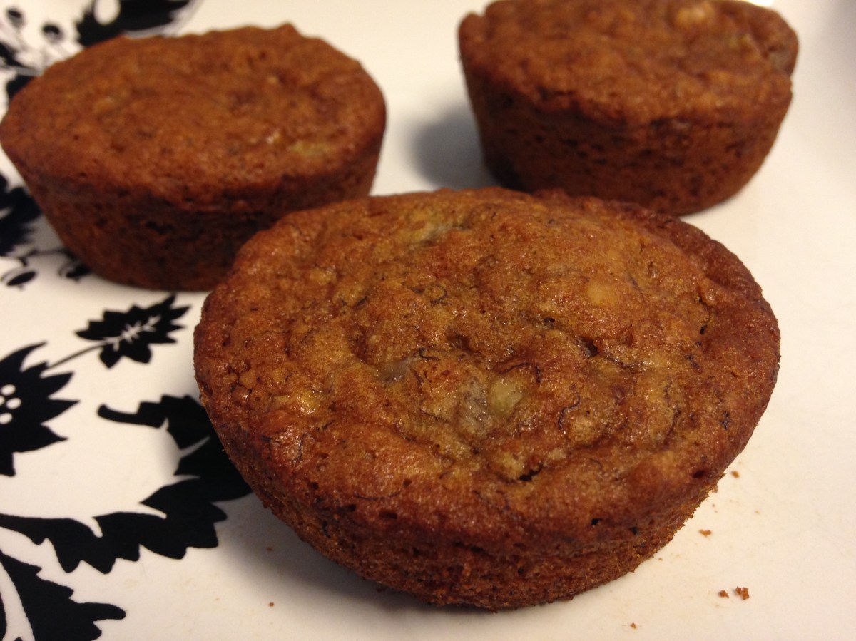 Banana Nut Muffins- Gluten free and&nbsp;vegan