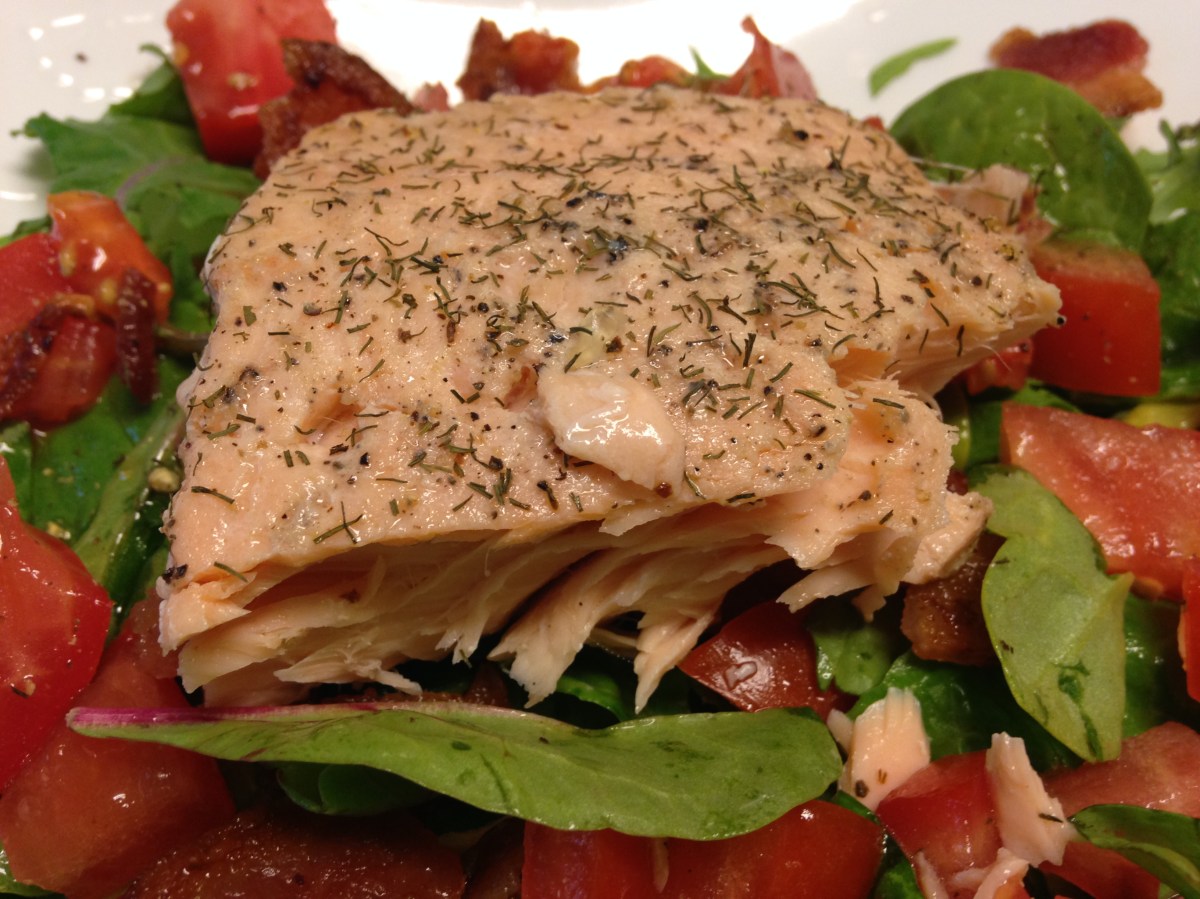 Salmon and Bacon&nbsp;Salad