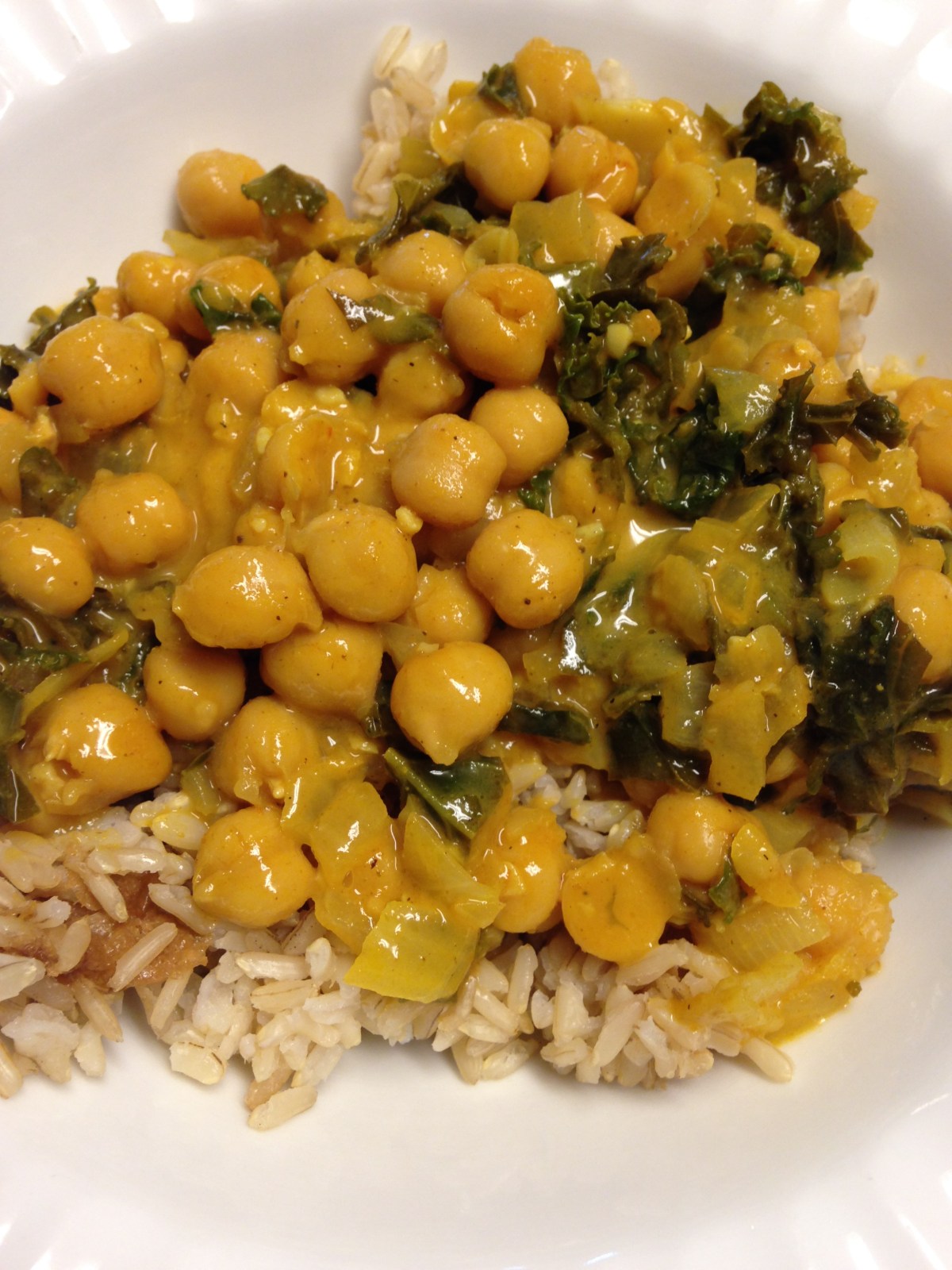 Chickpea and Kale&nbsp;Curry